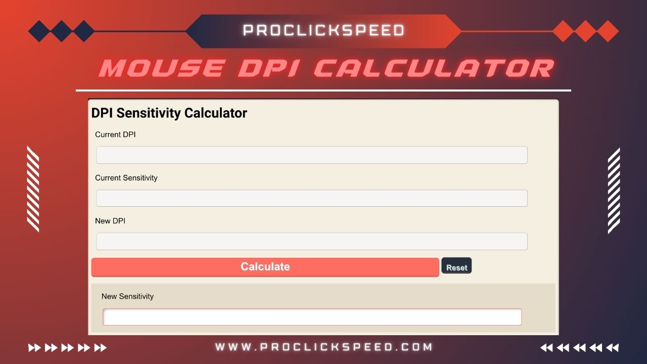 Mouse DPI Calculator